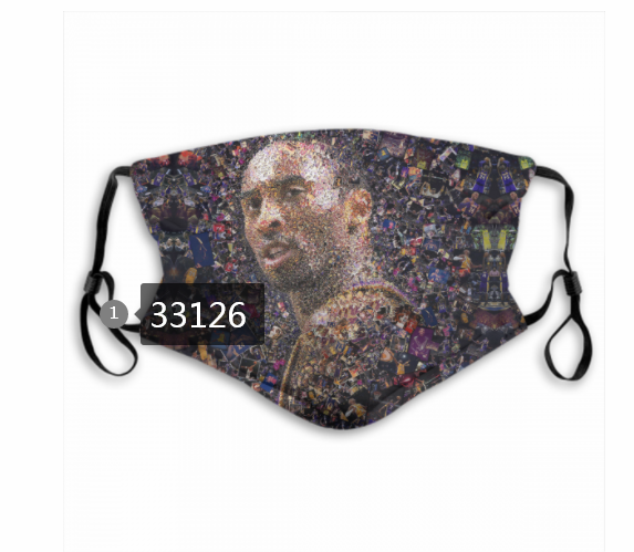 2021 NBA Los Angeles Lakers #24 kobe bryant 33126 Dust mask with filter->nba dust mask->Sports Accessory